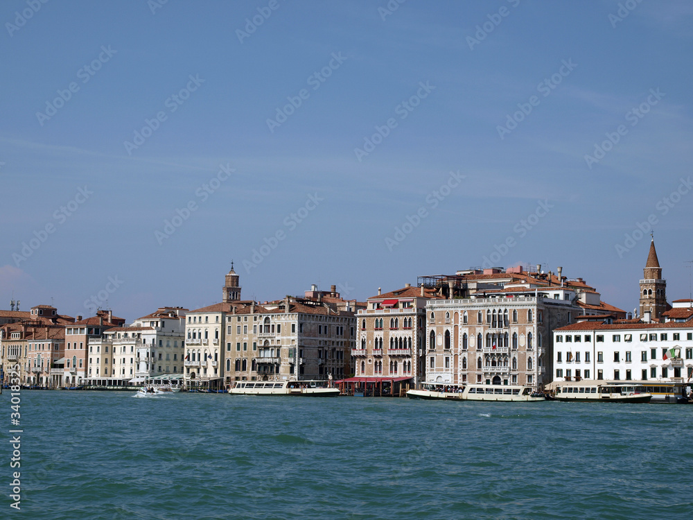 Venice - Exquisite antique buildings along San Marco Canal