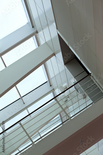 Architecture, bâtiment, moderne, urbain, verrière, verre, acier
