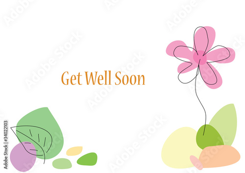 Flower Card with Space