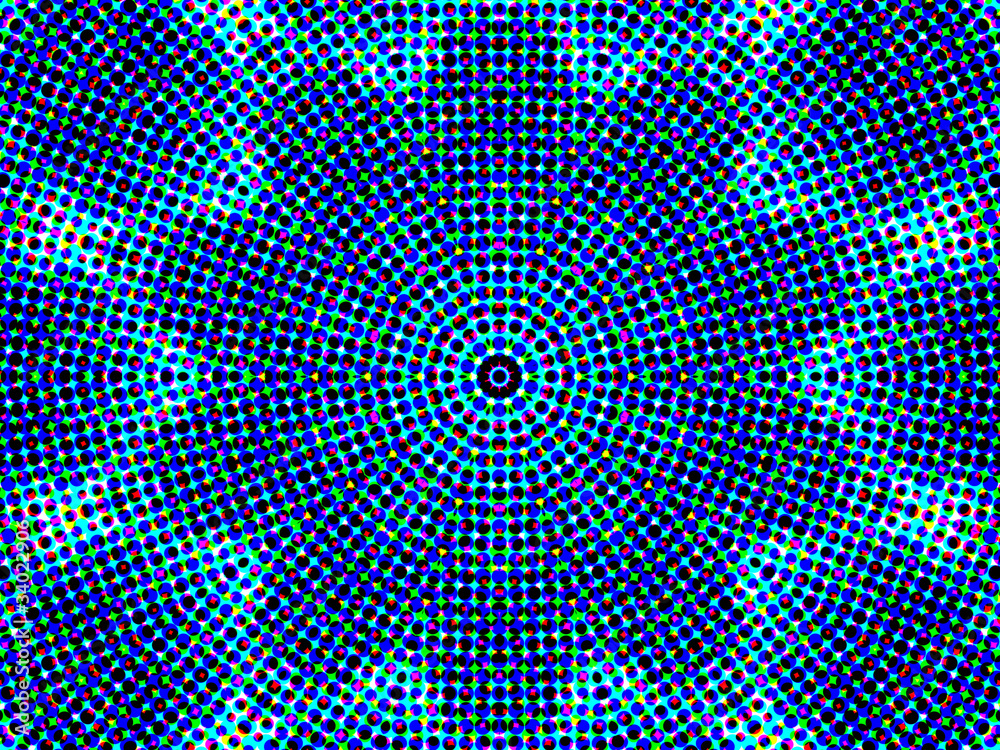Mandala in blue color