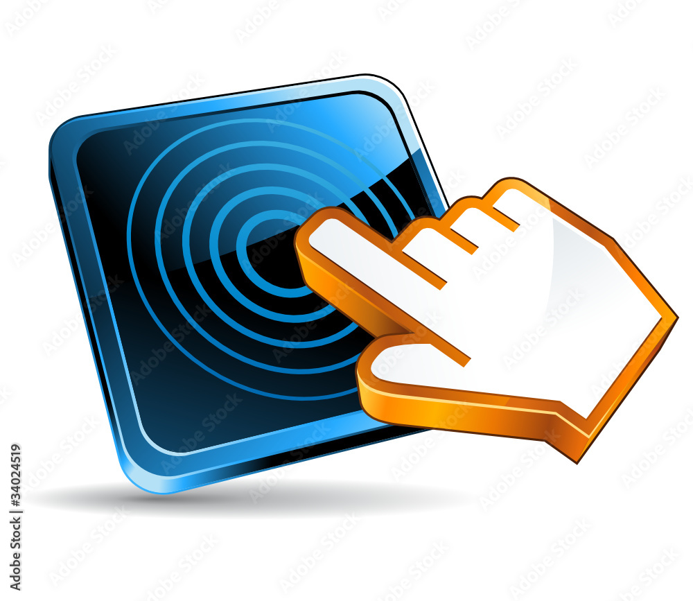 Vecteur Stock Icône concept écran tactile | Adobe Stock