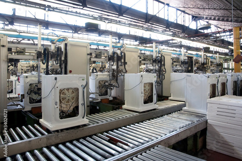 Factory: washing machine production