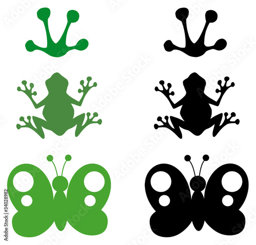 Cartoon Different Silhouettes