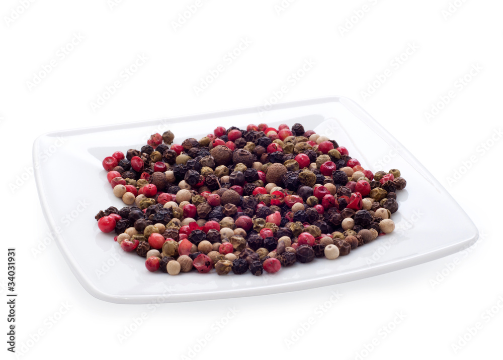 peppers in a white plate peppers in a white plate