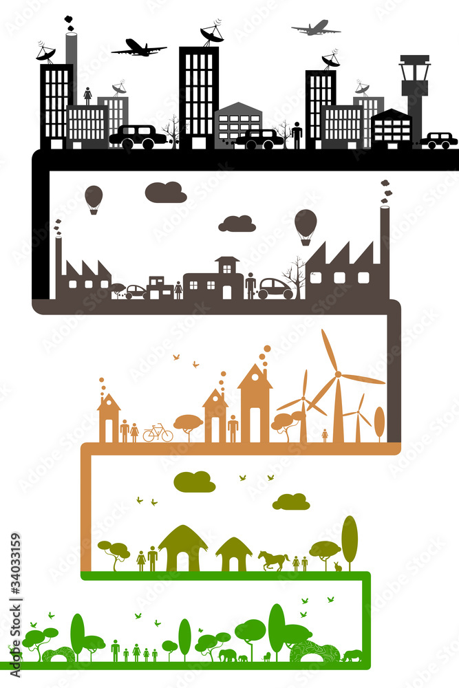 Fototapeta premium Development of Industry