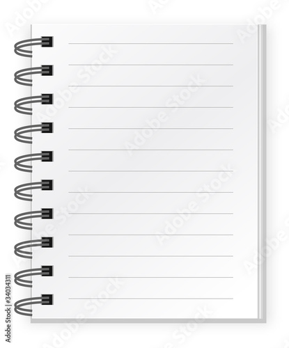 White notepad