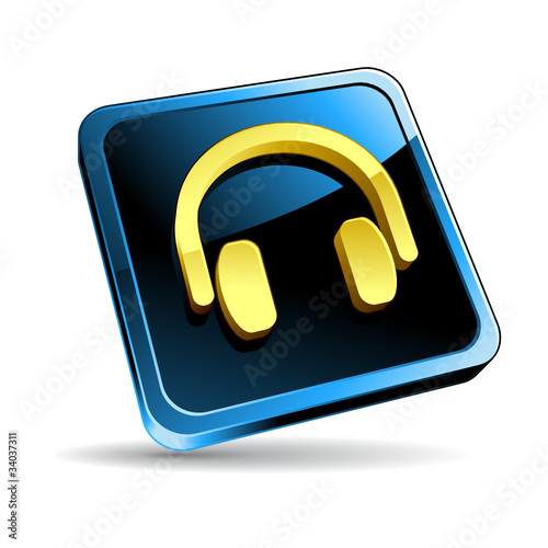 Icône écouteurs / casque audio
