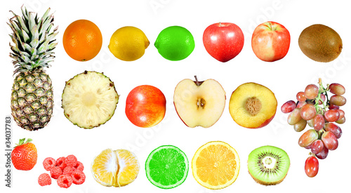 Fototapeta Naklejka Na Ścianę i Meble -  Isolated Fruits