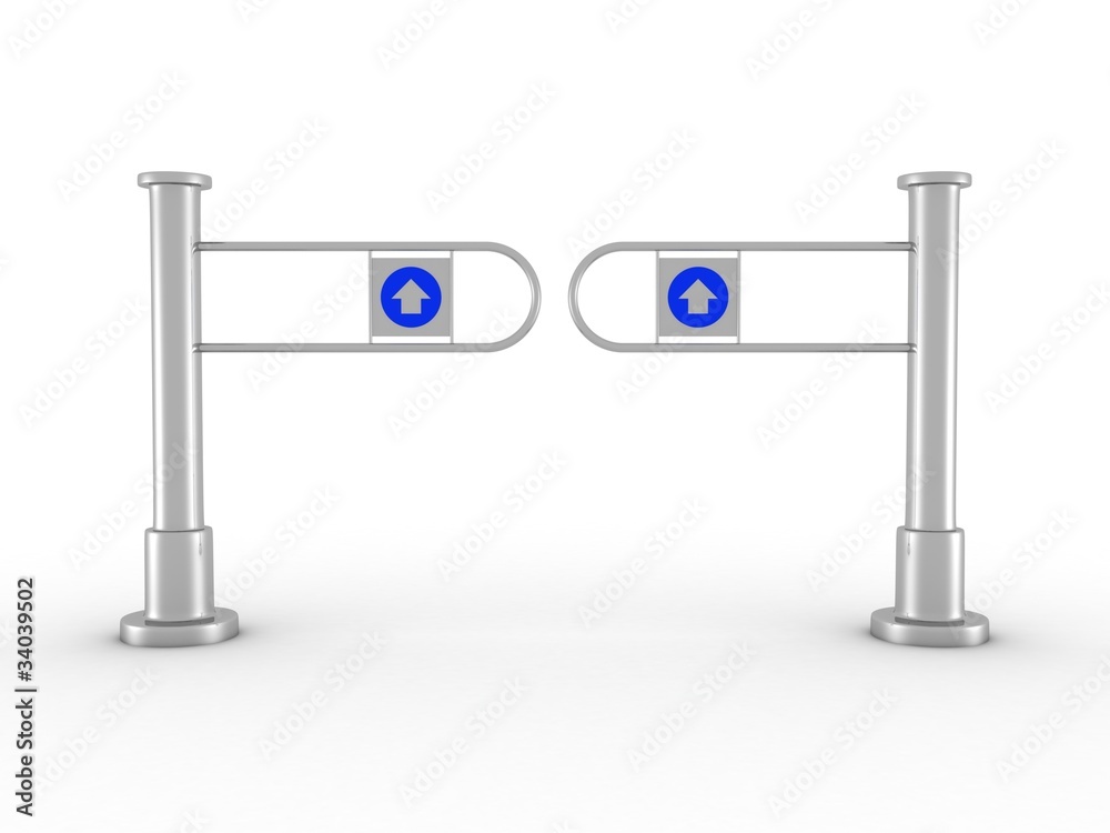 entrance tourniquet isolated on a white background entrance tourniquet isolated on a white background