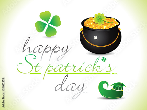 abstract st patrick theme background
