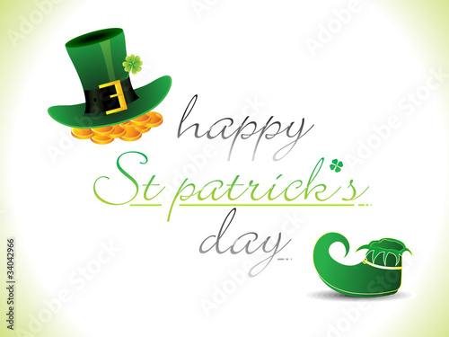 abstract st patrick theme background