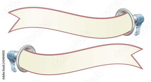 Megaphone banner illustration