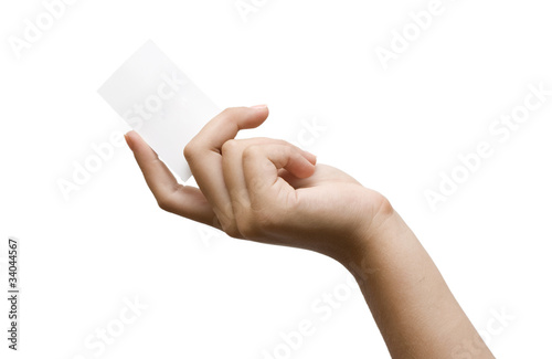 Blank business card