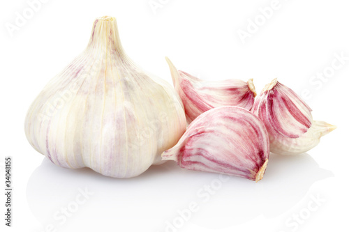 Garlic with clipping path
