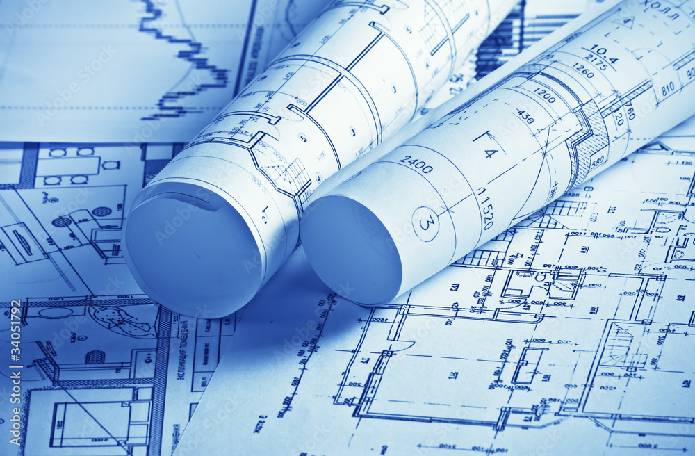 Fototapeta premium Part of architectural project