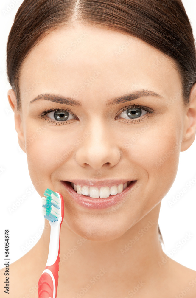 beautiful woman with toothbrush beautiful woman with toothbrush