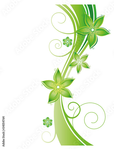 Ranke, flora, Blumen, Blüten, Grüntöne, Grün, Hellgrün