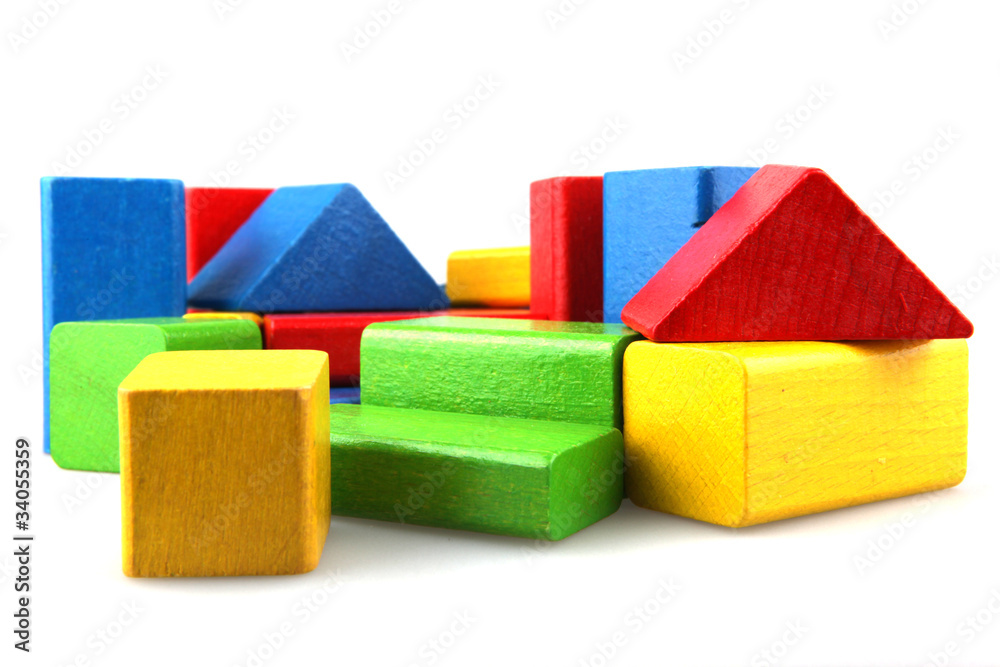 Wooden building blocks Wooden building blocks
