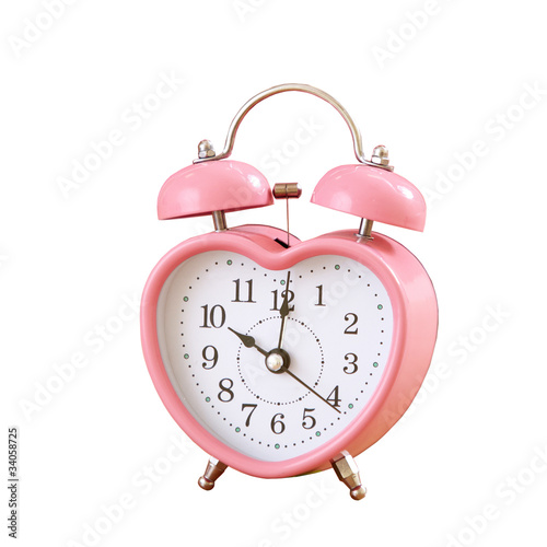 pink clock