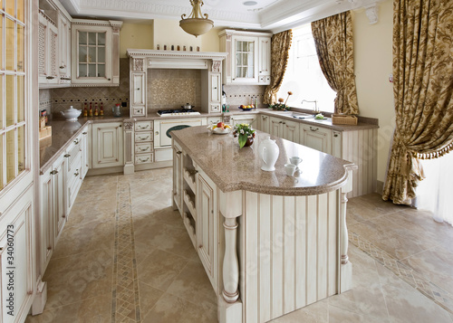 Interior of a table room in in classical style