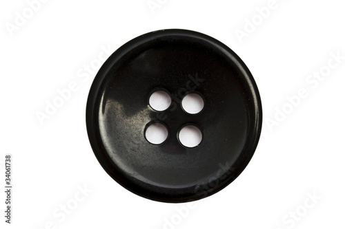 Black cloth button