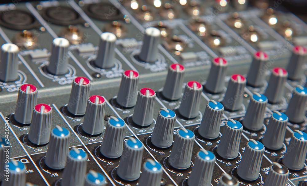 Fototapeta premium audio sound mixer