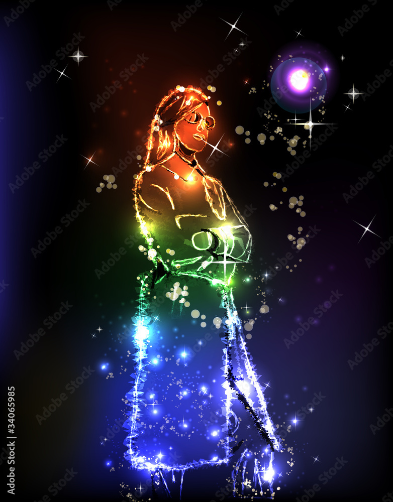Girl light design Girl light design