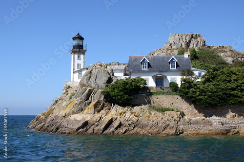 Photos phare de l'ile Louet,,baie,morlaix,finistère,bretagne