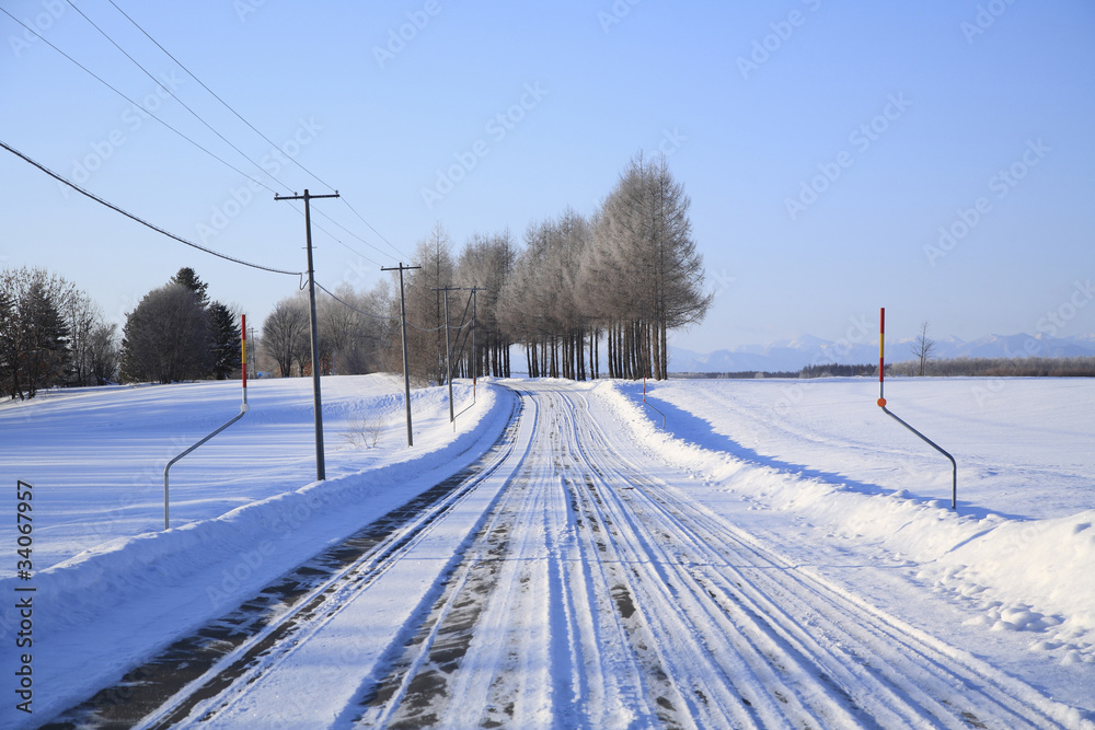 雪道 雪道