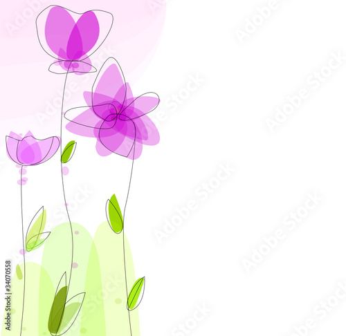 fleurs pastel