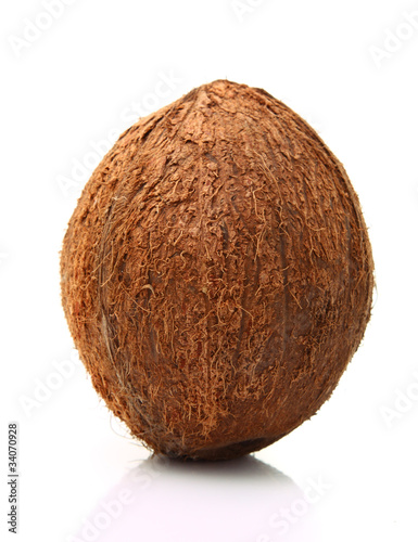 Image of coconut isolated on white