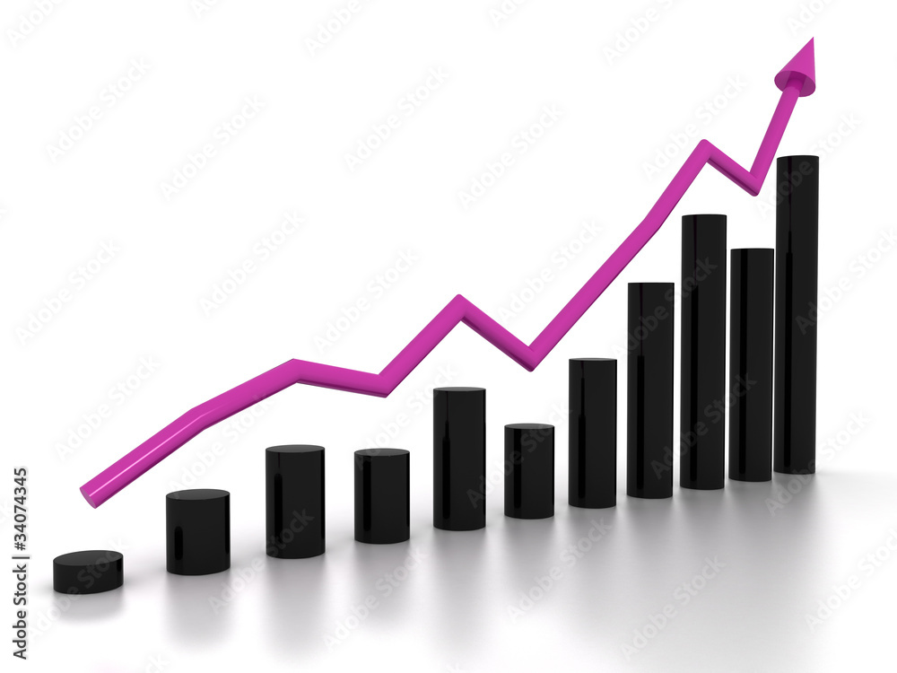 The graph of growth of the black cylinders №2 The graph of growth of the black cylinders №2