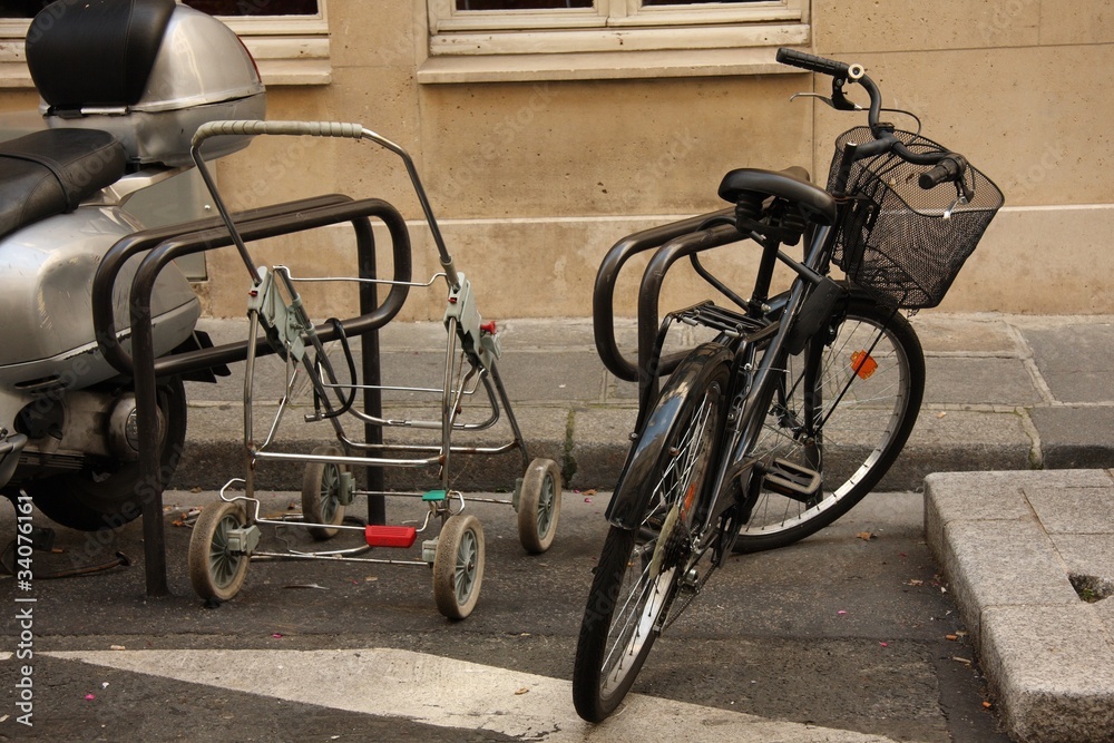 Obraz premium Parking à poussette