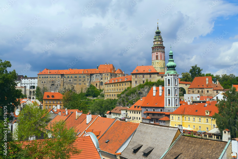View of the Cesky Krumlov (Czech Republic) View of the Cesky Krumlov (Czech Republic)