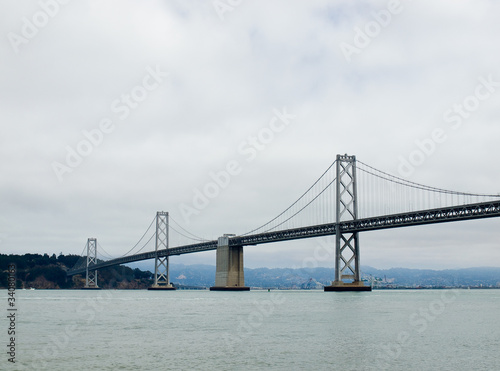 San Francisco Bay Bridge on a Cloudy Day