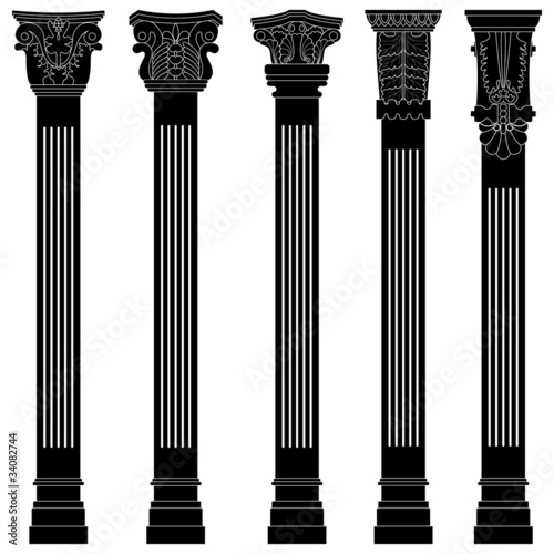 pillar column antique ancient old roman greek architecture