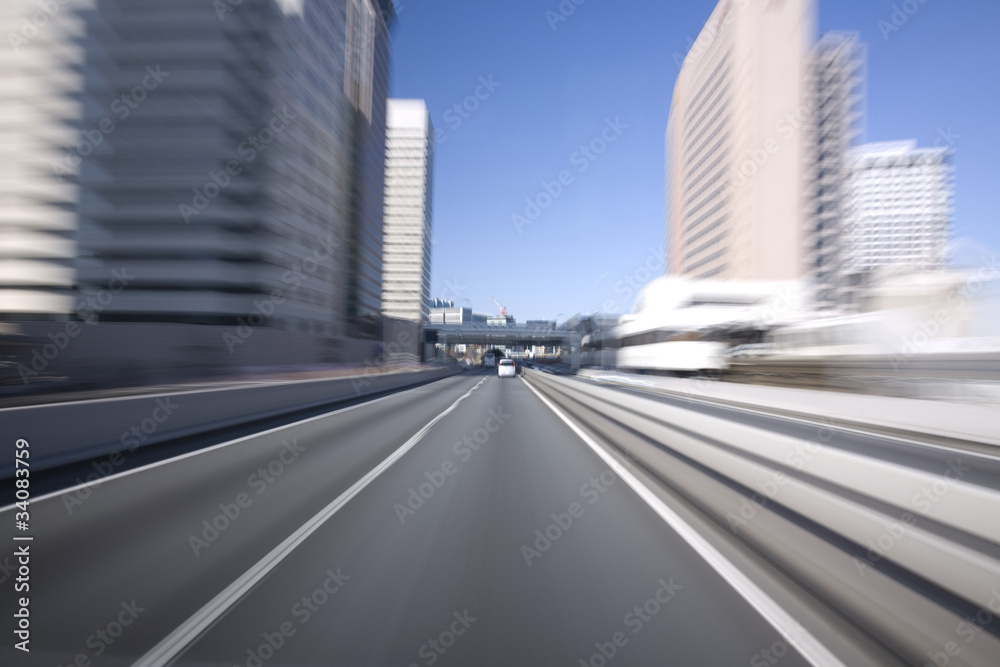 Fototapeta premium 流れる道