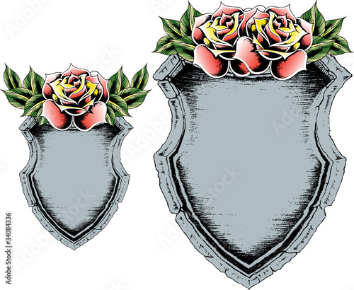 classic rose shield