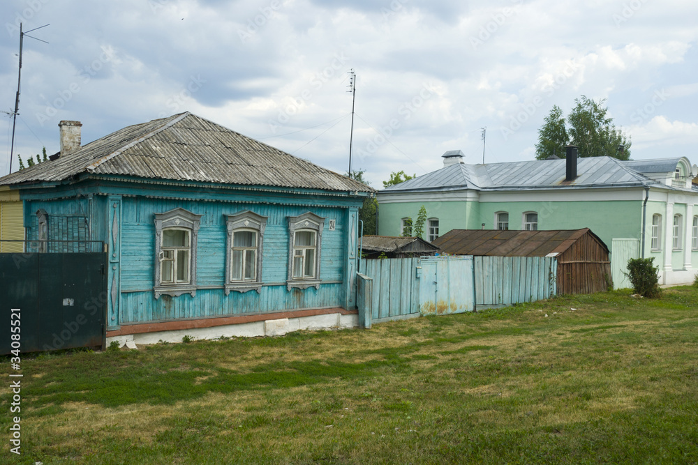 Obraz premium Старые дома в центре города Коломна.