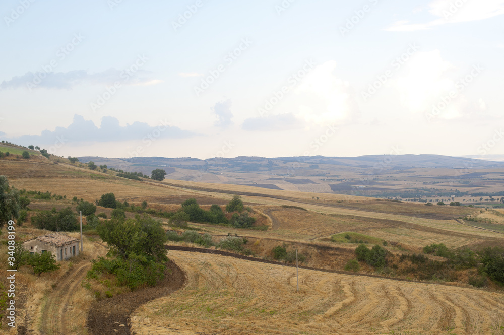 Basilicata (Potenza) - Landscape near Oppido Lucano at summer
