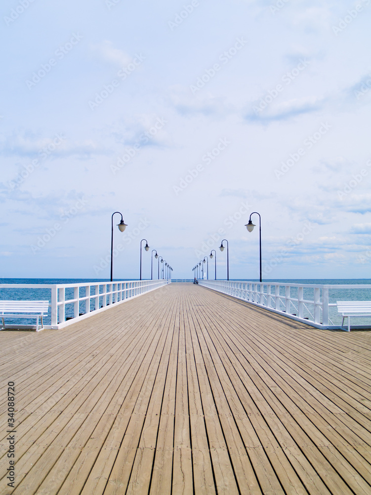 Obraz premium old pier, Gdynia, Poland
