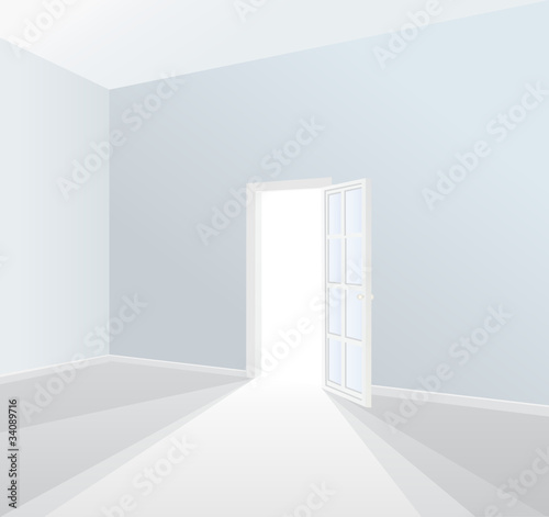 white room interior