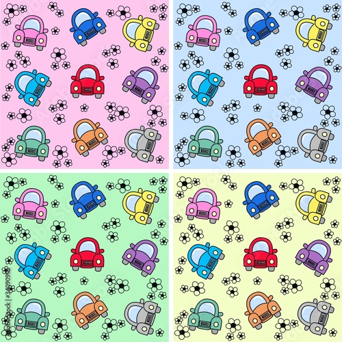 seamless car pattern