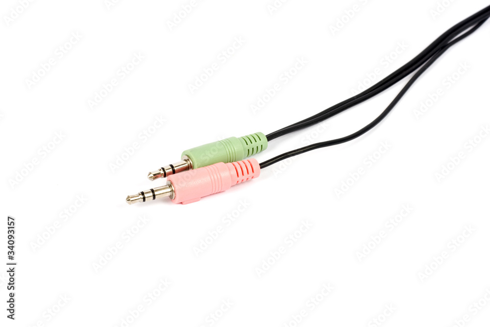 audio plugs isolated audio plugs isolated
