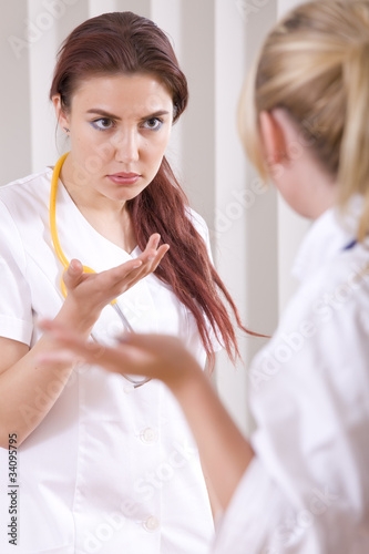 two doctors discussing