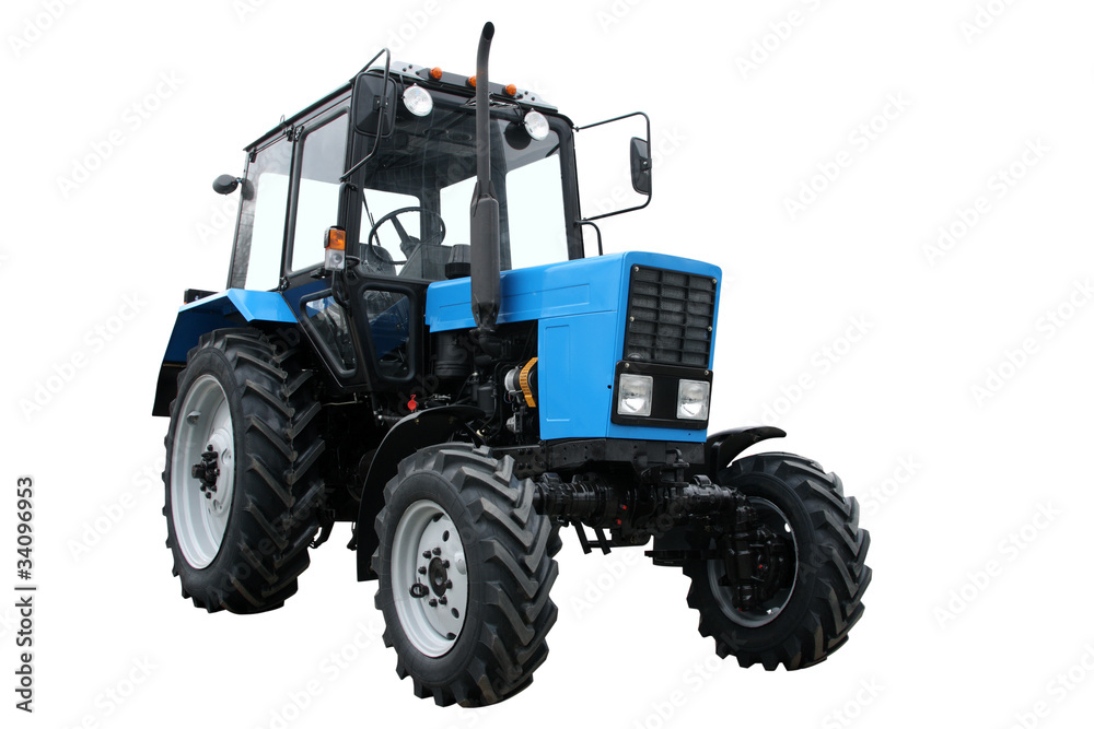 Obraz premium Blue tractor