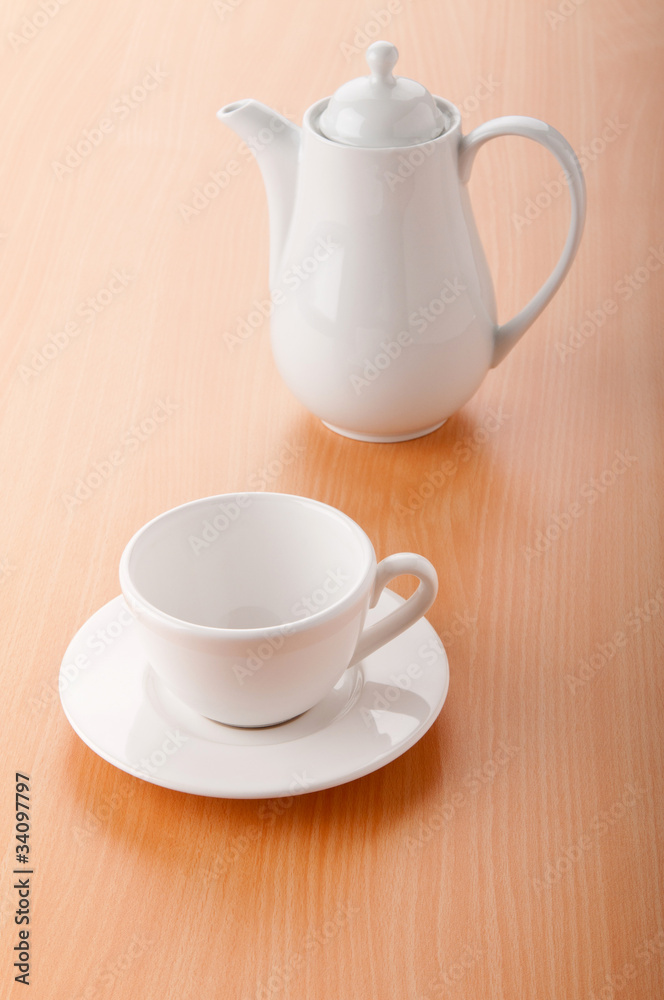 Fototapeta premium Tea on the wooden table