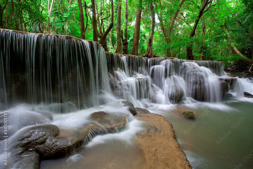 Deep forest Waterfall in Thailand