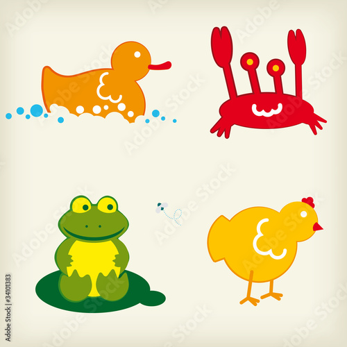 animal icon set 1