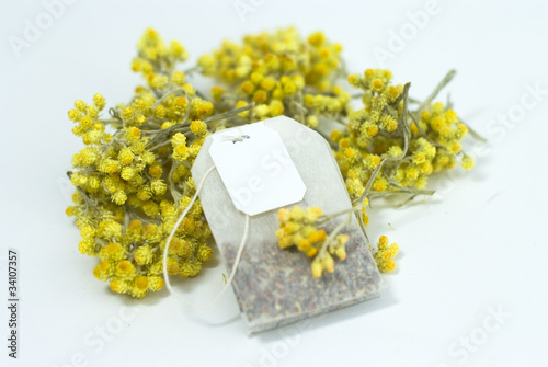 tea bag from immortelle